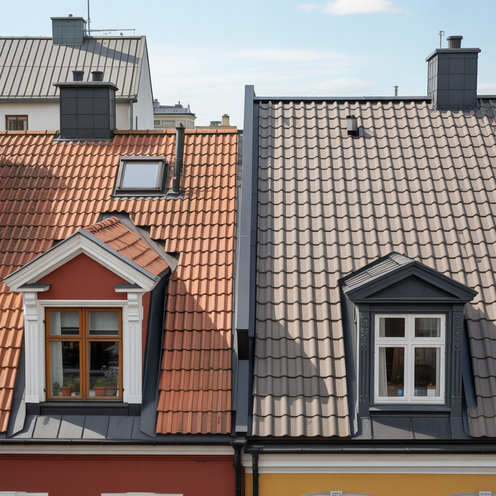 6.Tegel eller betongpannor vilken passar bast i stadsmiljo